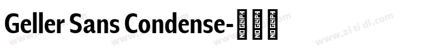 Geller Sans Condense字体转换